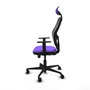 Piqueras y Crespo Chaise de bureau Jorquera, Assise Lilas et Dossier Noir