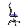 Piqueras y Crespo Chaise de bureau Jorquera, Assise Lilas et Dossier Noir