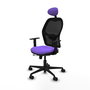 Piqueras y Crespo Chaise de bureau Jorquera, Assise Lilas et Dossier Noir