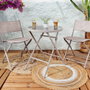 Home Deco Factory Mesa Plegable Beige Elba D.60