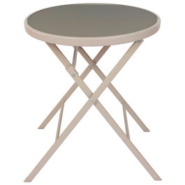 Home Deco Factory Mesa Plegable Beige Elba D.60