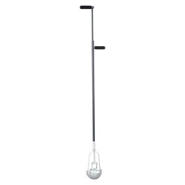 Grouw Nettoyeur de caniveau avec godet ouverture centrale Ø13 cm x 148 cm acier poignée EVA