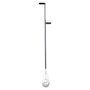Grouw Nettoyeur de caniveau avec godet ouverture centrale Ø13 cm x 148 cm acier poignée EVA