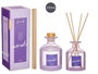 Acorde Mikado 250 ml avec tige violette en verre 8x12x8 cm (Set de 6)
