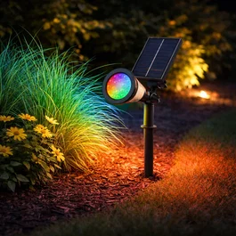 Phare Solaire LED RGB avec Télécommande WR-SW6069-RGB