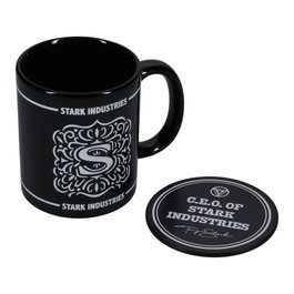 Paladone Tasse et dessous de verre Stark Industries