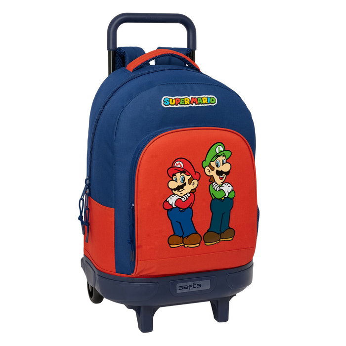 Cartable Super Mario Mamma mia Rouge Blue marine 33 x 45 x 22 cm Cartable Super Mario Mamma mia Rouge Blue marine 33 x 45 x 22 cm
