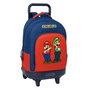 Cartable Super Mario Mamma mia Rouge Blue marine 33 x 45 x 22 cm