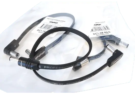 EBS DC1-48 90/0 Câble d'alimentation plat noir 48 cm pour alimentation multiple