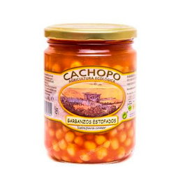 CACHOPO Pois chiches en ragoût bio 400 g - Réf. Garbanzos Estofados 400Gr. Eco