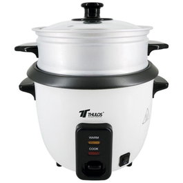 Thulos TH-RK15 Cuiseur de riz électrique 1.5L 500W, antiadhésif, cuisson vapeur, maintien au chaud