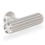 VIEFE Pomo Rille T 55X38 en Aluminium pour Meuble - Moderne - Finitions: Effet Inox, Noir Brossé, Laiton Foncé Brossé