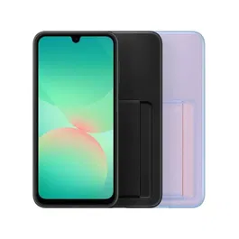 Samsung Galaxy A26 Coque de protection arrière avec emplacement pour cartes, bleue, en plastique, pour Galaxy A26 5G - Protection complète des ports et boutons