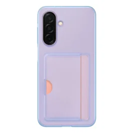 Samsung Galaxy A26 Coque de protection arrière avec emplacement pour cartes, bleue, en plastique, pour Galaxy A26 5G - Protection complète des ports et boutons