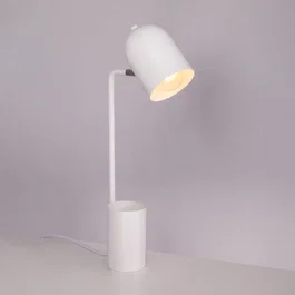 Lumière de Table "Abha" [SKD-T1014] en Acier - Lampe de Bureau Flexo avec Douille E27