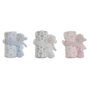 Coffret Bébé Home ESPRIT Bleu Beige Rose Polyester (3 Unités)