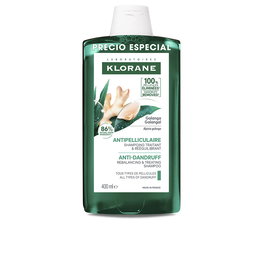 Klorane Shampooing Traitant Anti-Pelliculaire au Galanga 400 ml - Élimine 100 % des Pellicules, Apaise le Cuir Chevelu, Résultats Durables 6 Semaines