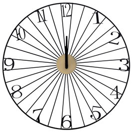 Home Deco Factory Horloge Murale en Métal 50 cm