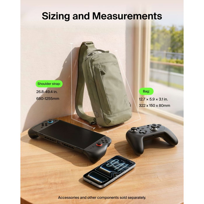 Belkin Gaming Crossbody Bag pour Nintendo Switch 2 - Vert Belkin Gaming Crossbody Bag pour Nintendo Switch 2 - Vert