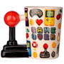 PUCKATOR Tasse à anse 3D, design joystick pixel 'Game Over', décoration jeu vidéo rétro, 11x14.5x8.5 cm