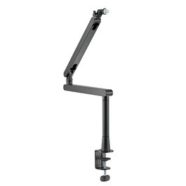 Phoenix ErgoFlex Braze articulé pour microphone, perfil bajo, métal, gestion de câbles intégrée, montage sur bureau