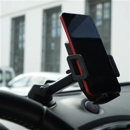 ELBE ACC-102 Support de téléphone ventouse pour voiture - Support universel ajustable (60-90mm) pour une conduite sécurisée