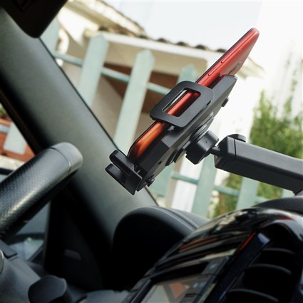 ELBE ACC-102 Support de téléphone ventouse pour voiture - Support universel ajustable (60-90mm) pour une conduite sécurisée