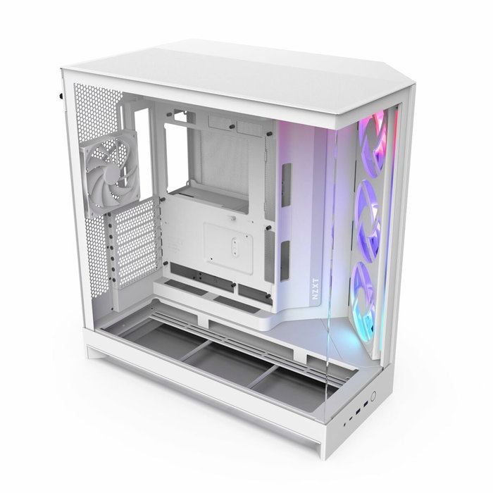 NZXT H9 Flow RGB - Boîtier Moyen-tour - Blanc