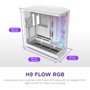 NZXT H9 Flow RGB - Boîtier Moyen-tour - Blanc