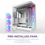 NZXT H9 Flow RGB - Boîtier Moyen-tour - Blanc