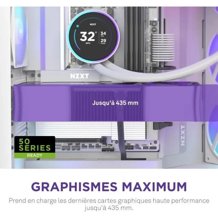 NZXT H9 Flow RGB Boîtier PC Gamer Moyen-Tour Blanc - Double Chambre, 3 Ventilateurs RGB Inclus, Panneau Verre, Airflow Mesh, CM-H92FW-R1 NZXT H9 Flow RGB Boîtier PC Gamer Moyen-Tour Blanc - Double Chambre, 3 Ventilateurs RGB Inclus, Panneau Verre, Airflow Mesh, CM-H92FW-R1