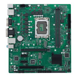 Asus Carte Mère Pro H610M-C D4-CSM - LGA 1700, DDR4, H610, USB 3.2 - Réf. 90MB1A30-M0EAYC