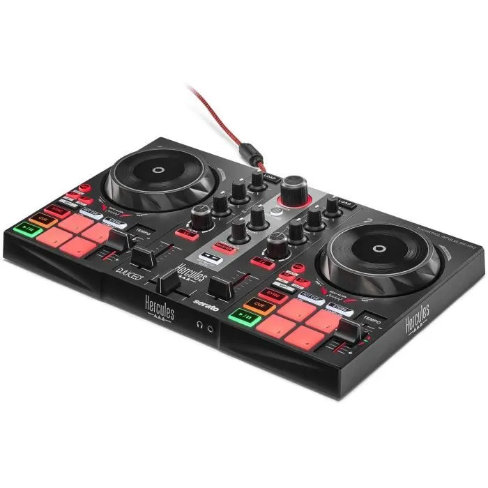 Hercules DJ CONTROL INPULSE 200 MK2 Contrôleur DJ Idéal pour Apprendre à Mixer Logiciel et Tutoriels Inclus Hercules DJ CONTROL INPULSE 200 MK2 Contrôleur DJ Idéal pour Apprendre à Mixer Logiciel et Tutoriels Inclus