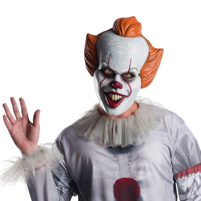 RUBIES - Masque d'Halloween pour adulte Pennywise It - Décoration et costume effrayant RUBIES - Masque d'Halloween pour adulte Pennywise It - Décoration et costume effrayant