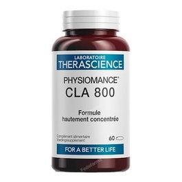 THERASCIENCE Physiomance Cla 800, 60 gélules, Complément alimentaire à base d’acide linoléique conjugué pour le contrôle du poids