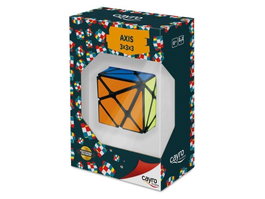 Cayro - Cube 3x3 Axis 56 mm - Jeu de réflexion en plastique - Langues : Espagnol, Anglais, Français, Italien, Portugais, Allemand - En boîte