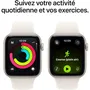 Apple Watch SE 3 GPS 44mm Boîtier Aluminium Starlight avec Bracelet Sport Band Starlight Taille M/L