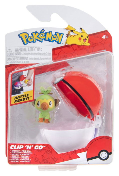 Jazwares Pokémon Clip 'n' Go Wave 21 - Ouistempo & Poké Ball