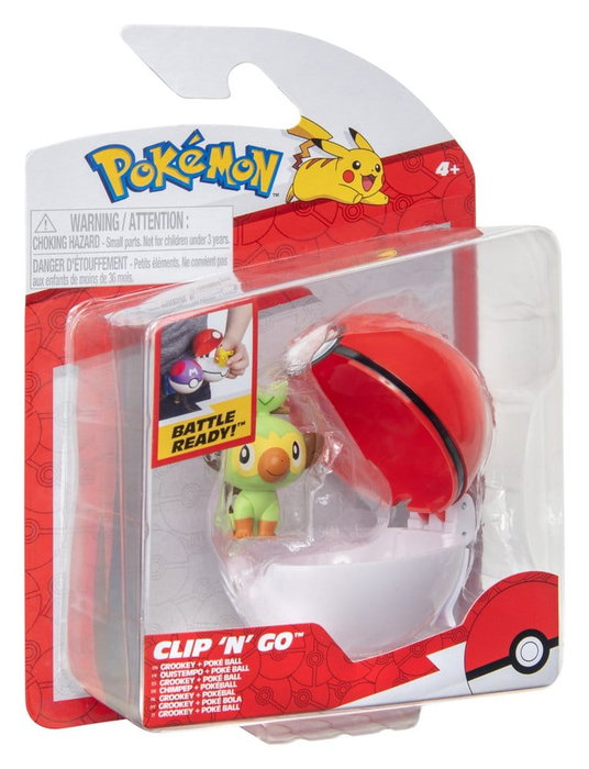 Jazwares Pokémon Clip 'n' Go Wave 21 - Ouistempo & Poké Ball