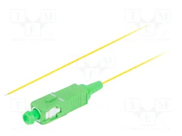 LANBERG Pigtail en fibre optique SC/APC 2m 9/125µm jaune/vert
