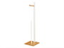 BERILO Porte-rouleau en bambou blanc