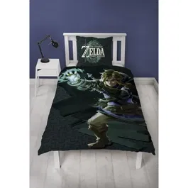 Zelda - Parure de lit réversible Microfibre 1 housse de couette 140 x 200 cm + 1 taie d'oreiller 63 x 63 cm - Licenciée