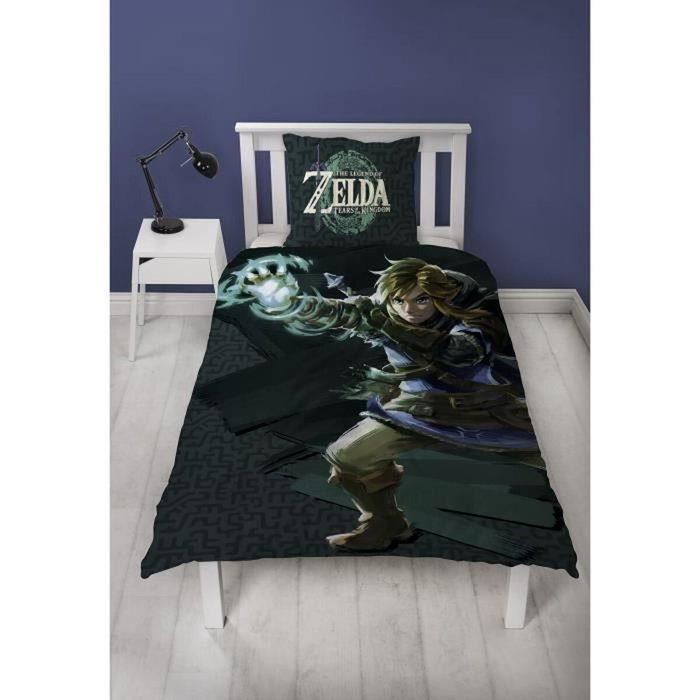 Zelda Parure de lit réversible en microfibre 140 x 200 cm, Multicolore