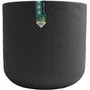 Eda - Volcania Up - Pot de fleurs rond pour intérieur et extérieur en décor pierre, 67L (Ø48.5 x H46.2 cm), Gris anthracite