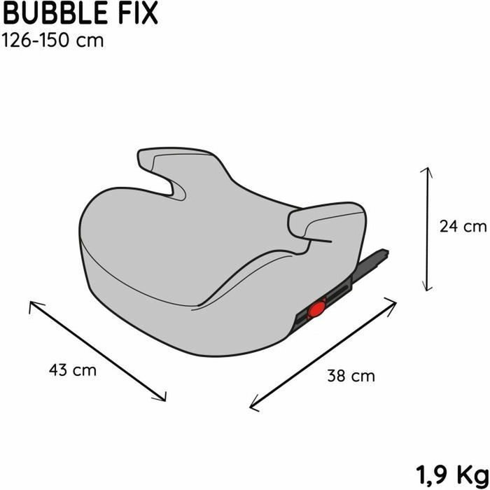 Nania Bubblefix Rehausseur i-Size, 126-150 cm, Noir