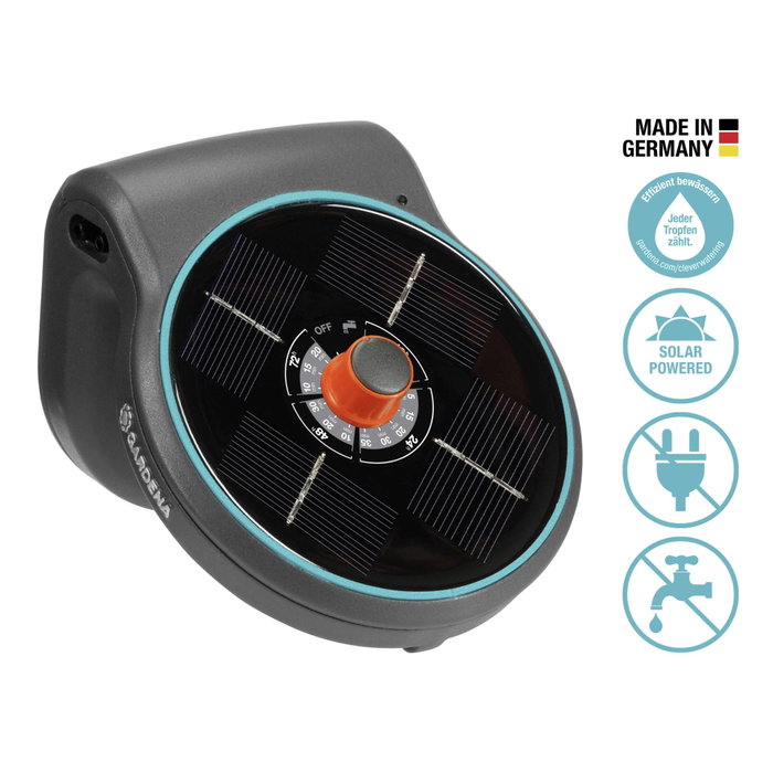 Gardena AquaBloom - Solution d'arrosage automatique solaire pour 20 plantes Gardena AquaBloom - Solution d'arrosage automatique solaire pour 20 plantes