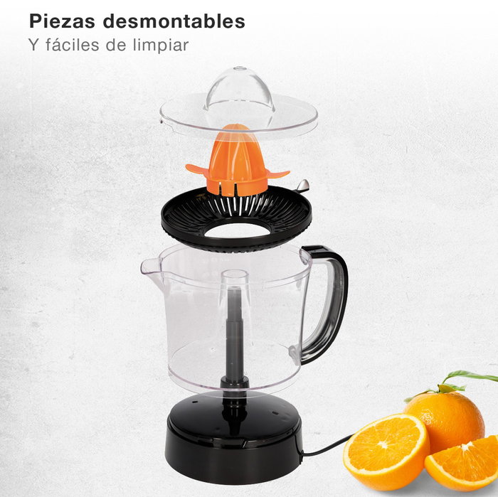 Väline Bekily Extracteur de jus électrique 1L 40W Noir Väline Bekily Extracteur de jus électrique 1L 40W Noir