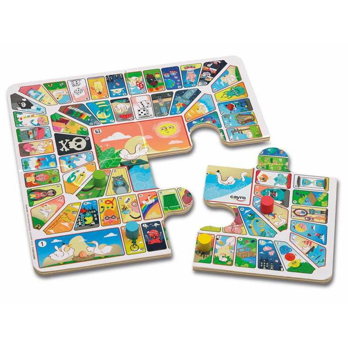 Jeu de petit chevaux et de l'oie Cayro 12 x 19,5 x 5 cm