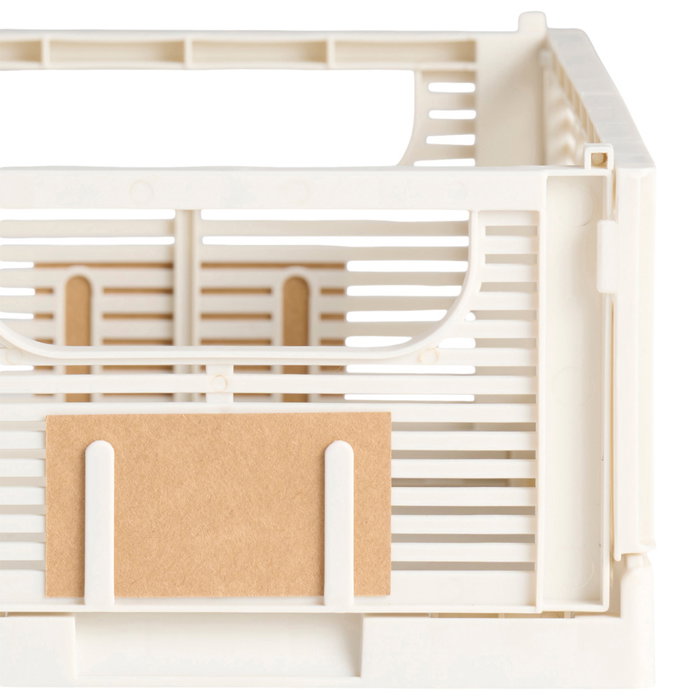 Day Lot de 2 boîtes de rangement pliables blanches