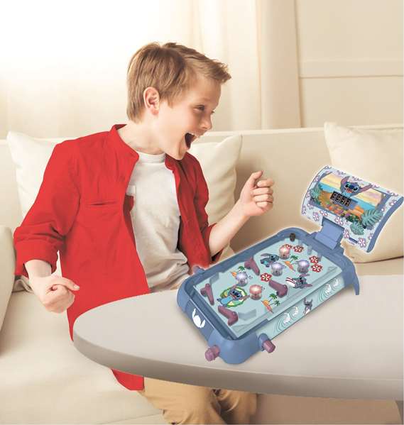 Lexibook Flipper Électronique Disney Stitch Bleu avec Lumières et Sons